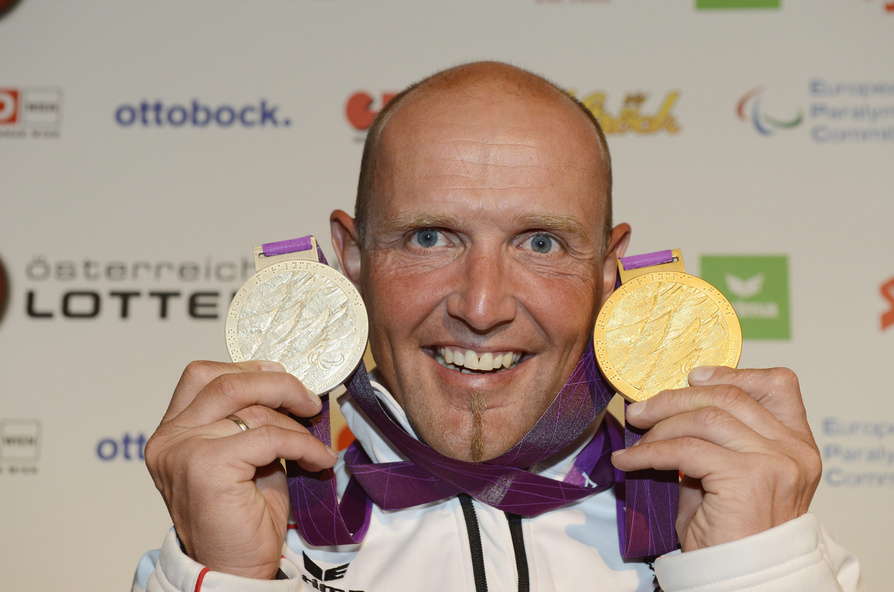 Foto Walter Ablinger Auf dem Bild sehen Sie Walter Ablinger, Handbiker, Paralympicsieger